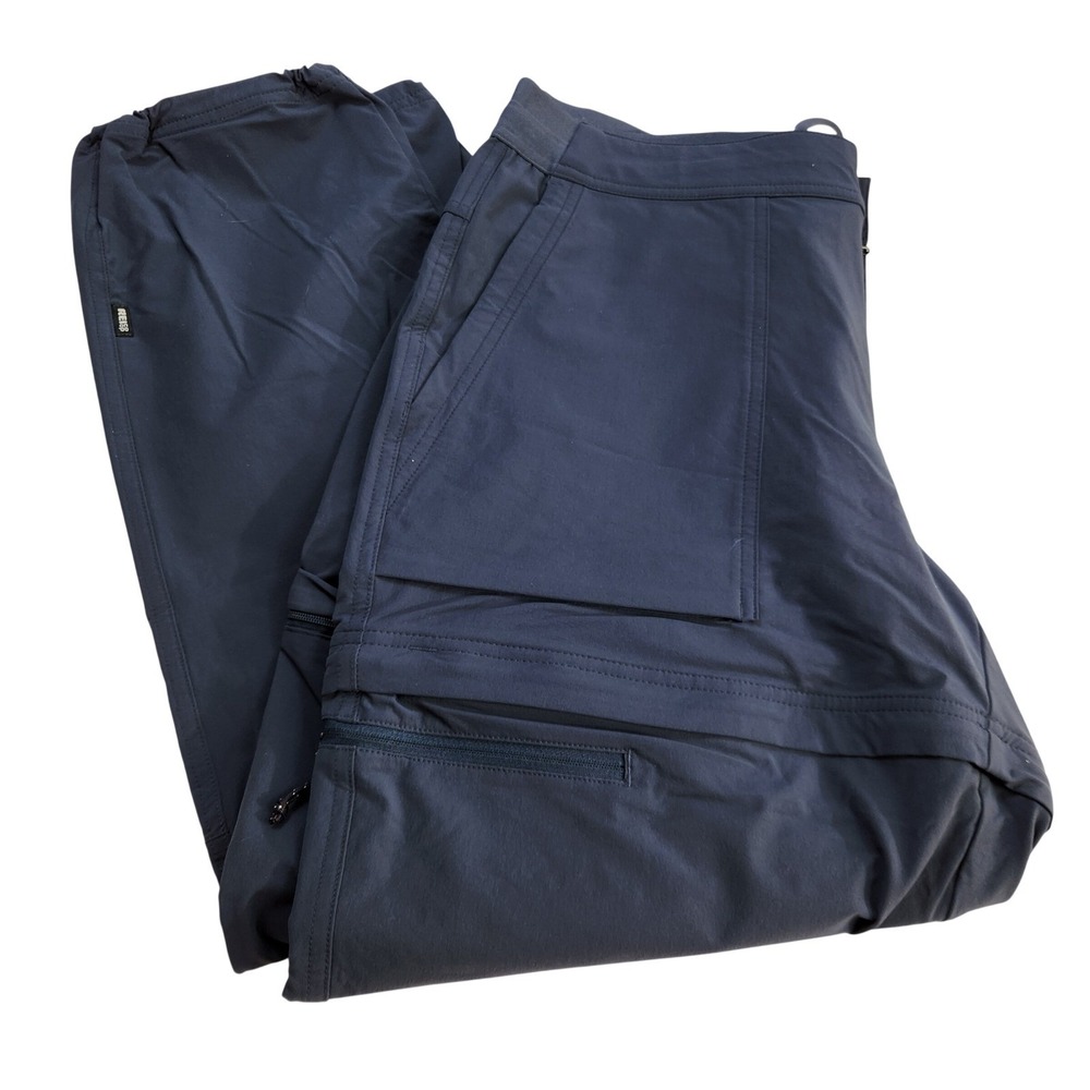 REI Co-op Sahara Convertible Pants Mens Large Blue Nylon Spandex 184885 S21